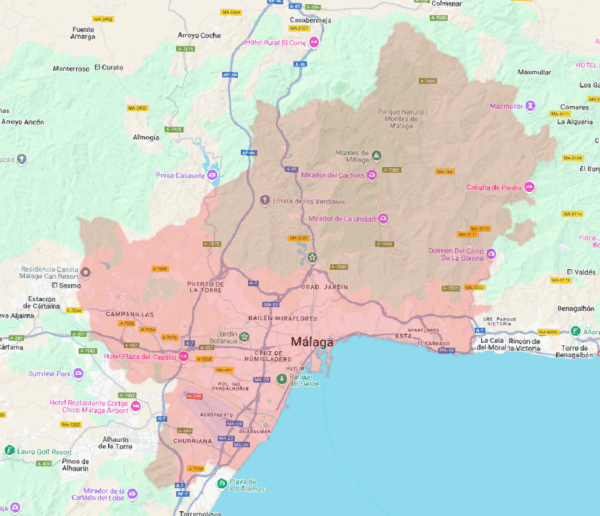 Málaga Capital - Base de datos Catastro Alfanumérico 2025